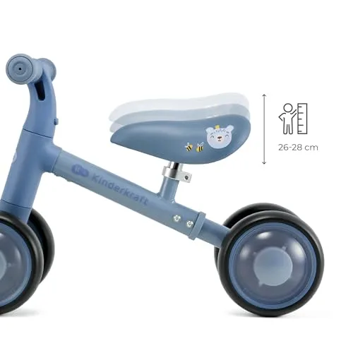 Kinderkraft ▫️ Cutie Flash – Bicicleta de treino para crianças, sem pedais, rodas com luzes LED, design moderno, construção segura, para crianças a partir de 1 ano 6