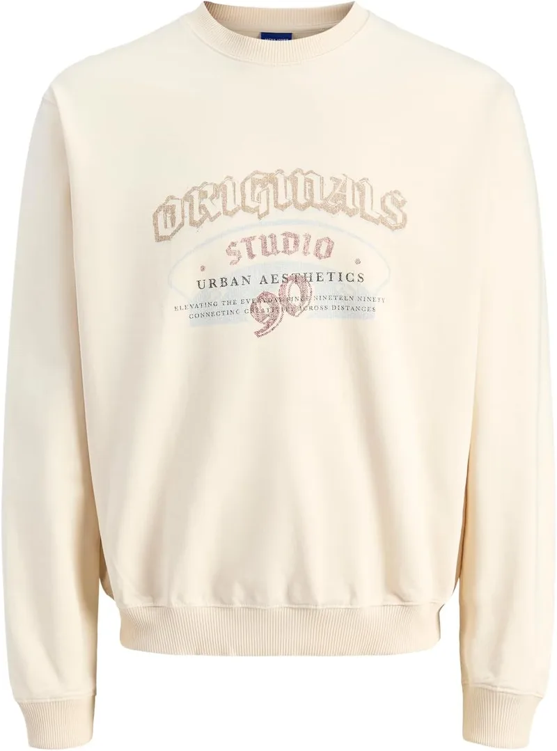 JACK & JONES ▫️ Camisola com gola redonda Jormeadows Front Sweat para homem
