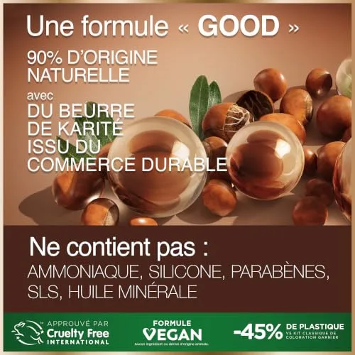 Garnier ▫️ Good Coloração Permanente Cobre Picante 7.43 Sem Amoníaco 7