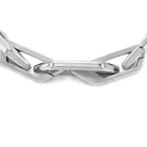 Diesel ▫️ Pulseira para homem em aço inoxidável em tom prateado com fecho de lagosta 3