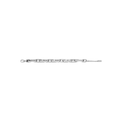 Diesel ▫️ Pulseira para homem em aço inoxidável em tom prateado com fecho de lagosta 5