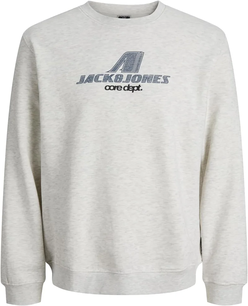 JACK & JONES ▫️ Camisola com gola redonda e estampado Jcotier, tamanho júnior, para homem