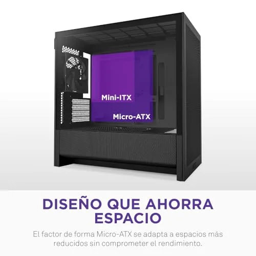 NZXT ▫️ H3 Flow - Caixa para PC Micro-ATX com fluxo de ar - Preto 3