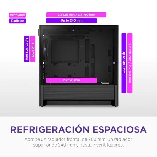 NZXT ▫️ H3 Flow - Caixa para PC Micro-ATX com fluxo de ar - Preto 5