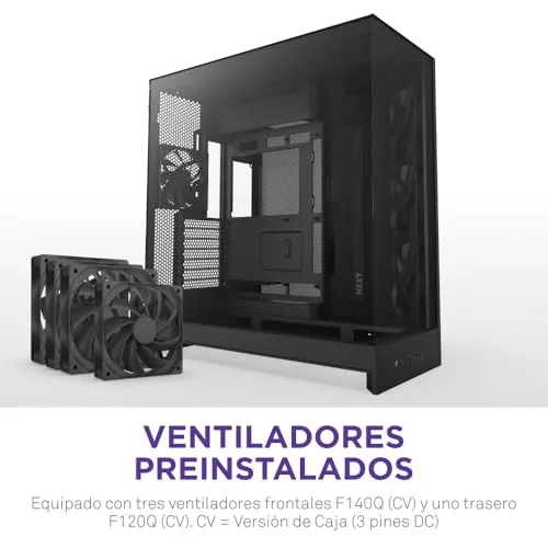 NZXT ▫️ H9 Flow - Caixa para PC ATX de câmara dupla - Preto 3