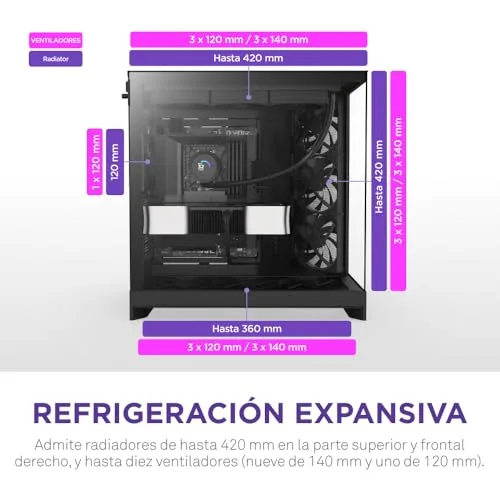 NZXT ▫️ H9 Flow - Caixa para PC ATX de câmara dupla - Preto 4