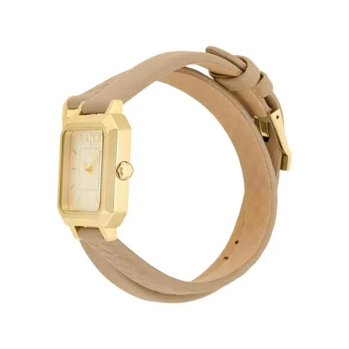 Armani Exchange ▫️ Relógio para mulher, movimento de quartzo com três ponteiros e caixa de 27 mm com bracelete em pele 3