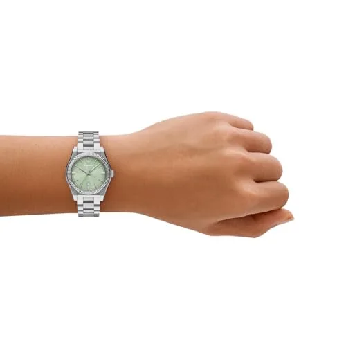 Emporio Armani ▫️ Relógio para senhora, 32 mm, movimento de quartzo com data, três ponteiros e bracelete em aço inoxidável 2