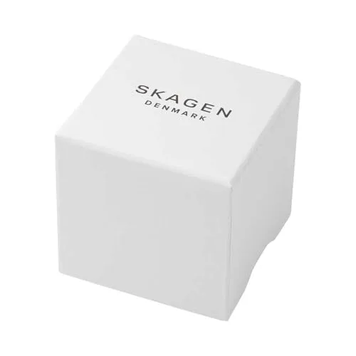 Skagen ▫️ Relógio Mellem para homem, movimento de quartzo de três ponteiros com bracelete em aço inoxidável 6