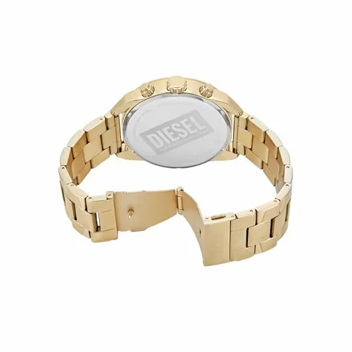 Diesel ▫️ Relógio Spiked para homem, movimento cronógrafo de quartzo com bracelete em aço inoxidável 5