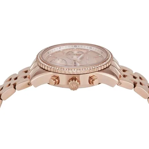 Michael Kors ▫️ Relógio Bryant para mulher, movimento cronógrafo de quartzo de 35 mm com bracelete em aço inoxidável 5