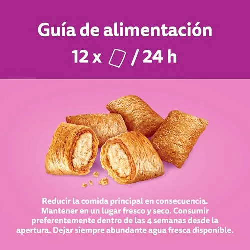 Whiskas ▫️ Temptations Guloseimas para Gatos com Sabor a Salmão, 60 g (Embalagem de 6) 3