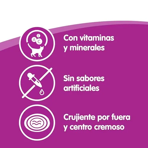 Whiskas ▫️ Temptations Guloseimas para Gatos com Sabor a Salmão, 60 g (Embalagem de 6) 5