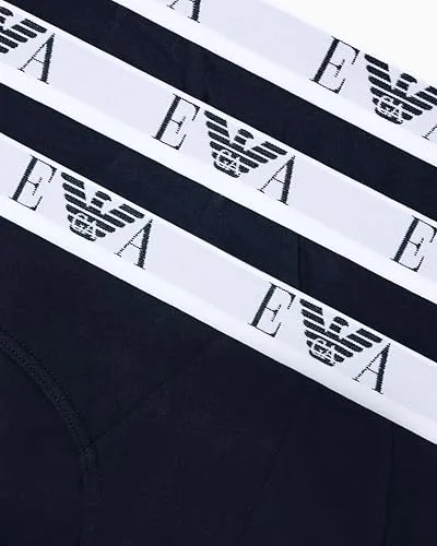 Emporio Armani ▫️ Conjuntinho de 3 cuecas boxer masculinas com monograma arrojado (Conjuntinho de 3) 3