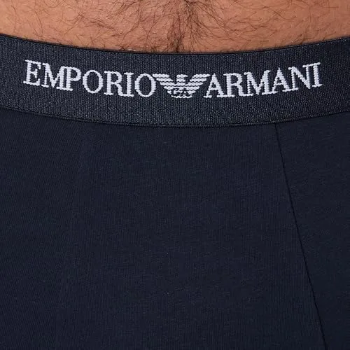 Emporio Armani ▫️ Conjunto de 3 calções de banho masculinos com faixa brilhante com logótipo (Conjunto de 3) 3