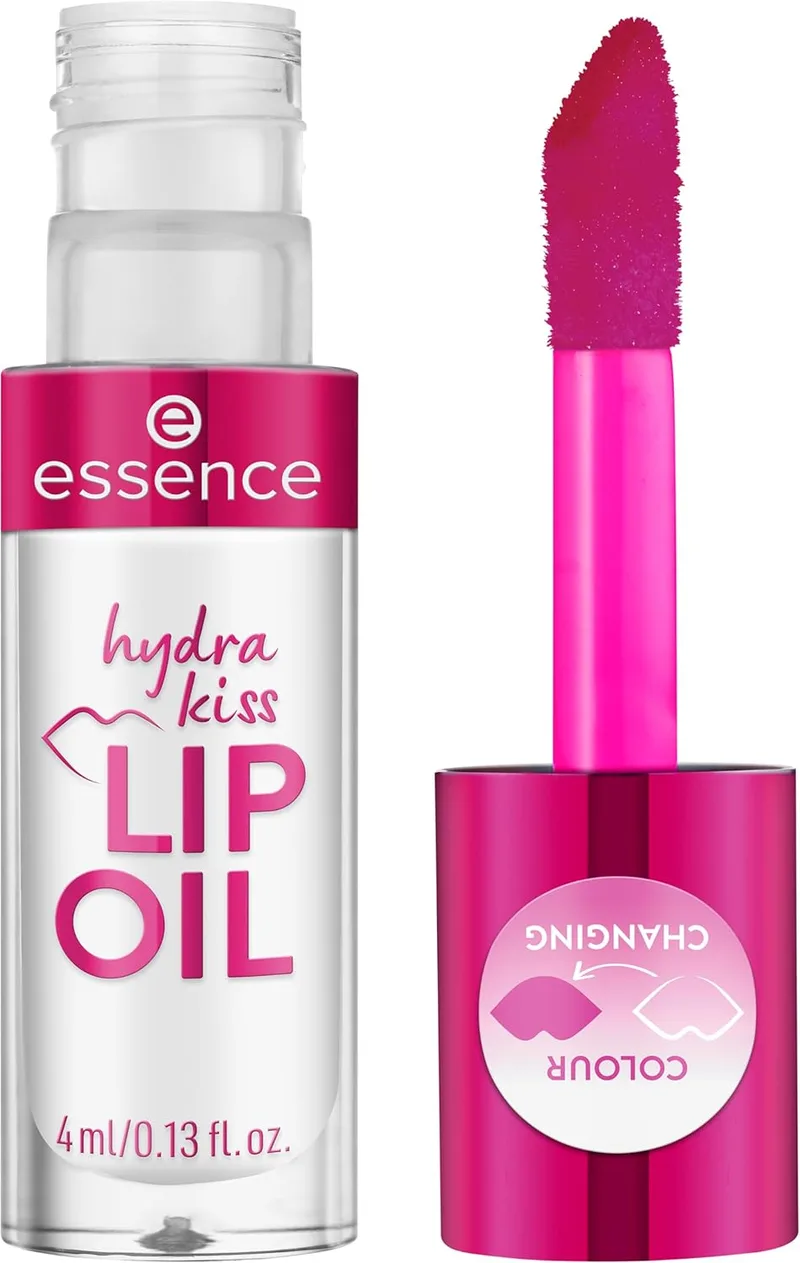 Essence Cosmetics ▫️ essence ÓLEO LABIAL hydra kiss brilhante hidratante cuidado (4 ml)