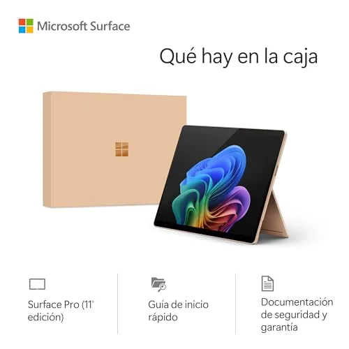 Microsoft ▫️ Surface Pro (não inclui o carregador) | Copilot+ PC | Ecrã tátil OLED de 13” | Snapdragon® X Elite | 16 GB de RAM | SSD de 512 GB | Último modelo, 11.ª edição | Duna 4