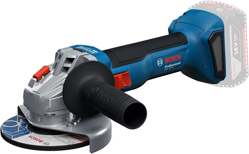 Bosch Professional ▫️ 18V System - Esmeril angular a bateria GWS 18V-8 (diâmetro do disco de 125 mm, sem bateria/carregador)