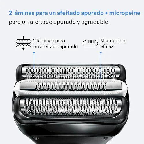 Braun ▫️ Máquina de barbear elétrica para homem Série 3, ProSkin 3040s, Preto/Azul 3