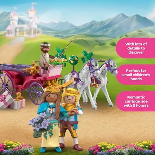 PLAYMOBIL ▫️ Princess Magic | Passeio na Carruagem Real com a Princesa e o Príncipe | Aventura de Fantasia Real | Conto de Fadas para meninos e meninas a partir dos 4 anos | 71846 3
