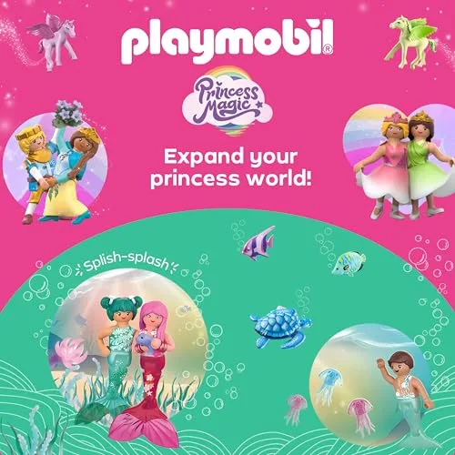 PLAYMOBIL ▫️ Princess Magic | Passeio na Carruagem Real com a Princesa e o Príncipe | Aventura de Fantasia Real | Conto de Fadas para meninos e meninas a partir dos 4 anos | 71846 6