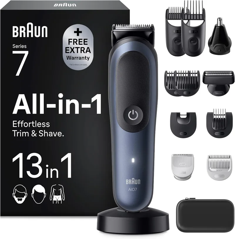 Braun ▫️ Aparador multifunções Série 7, AIO7565, azul