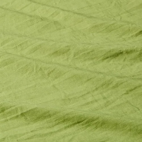 Amazon Basics ▫️ Conjunto de capa de edredão para cama de 80/90 em microfibra pré-lavada, extra suave com efeito amarrotado natural, capa de edredão de 135 x 200 cm e 1 capa de almofada de 50 x 80 cm, verde 4