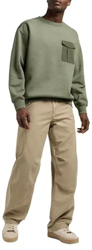 Lee ▫️ Camisola de homem - Corte descontraído - Utility Crew SWS - Oak Moss 3