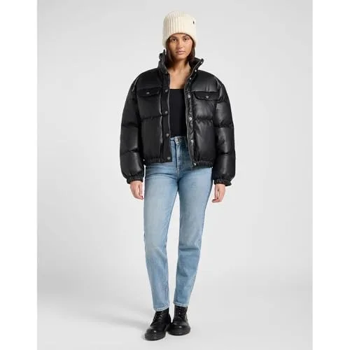 Lee ▫️ Casaco de senhora - Corte descontraído - Rider Puffer Jacket - Preto 6