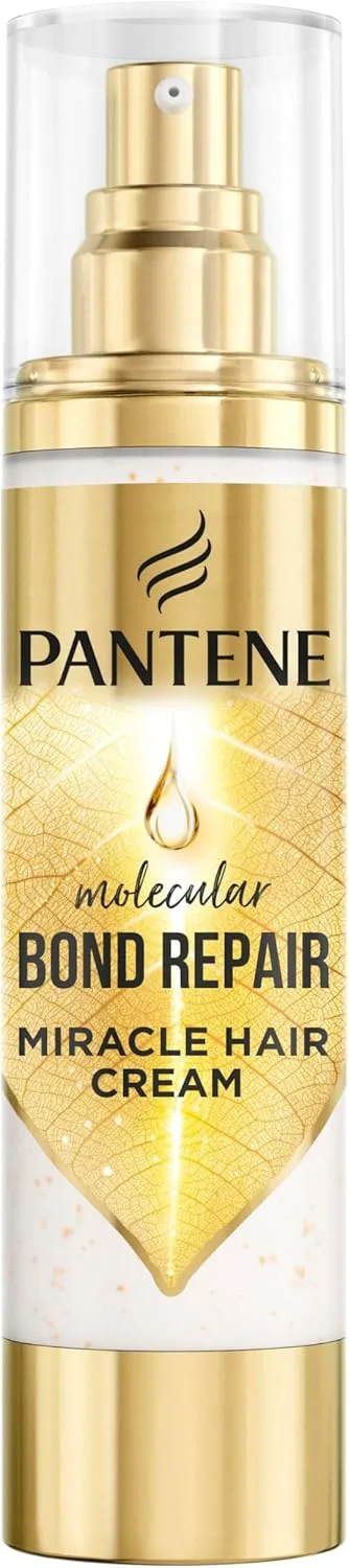 Pantene ▫️ Sérum Creme Reparador Molecular Bond 90ml. Tratamento Capilar com Fórmula Concentrada Pro-V para Todos os Tipos de Cabelo Estragado