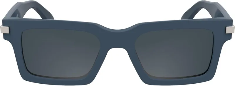 Calvin Klein Unisex Adult Sunglasses CK25503S - Avio com lentes azuis sólidas