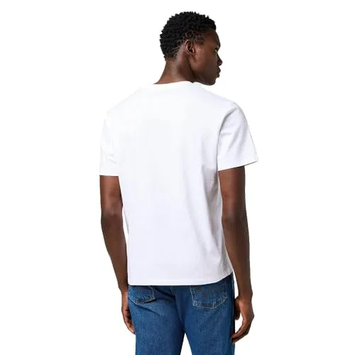 Wrangler ▫️ T-shirt para homem - Corte regular - Conjunto de 3 t-shirts - Branco 7