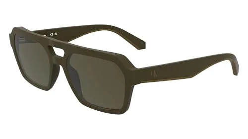Calvin Klein Jeans ▫️ Óculos de sol para homem CKJ25603S - Castanho mate com lentes castanhas lisas 2