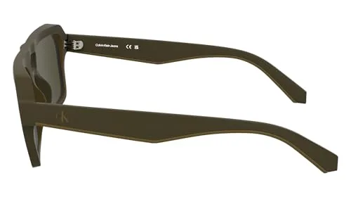 Calvin Klein Jeans ▫️ Óculos de sol para homem CKJ25603S - Castanho mate com lentes castanhas lisas 3