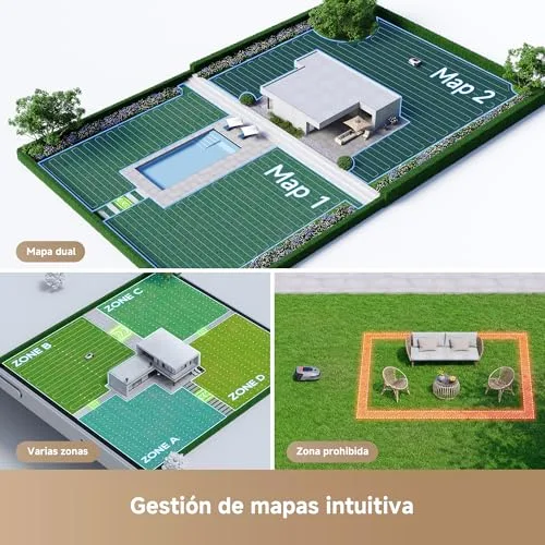 dreame ▫️ Robô cortador de relva A1 Pro sem cabos de delimitação, LiDAR 3D de 360° 4