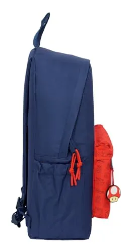 Safta ▫️ SUPER MARIO TRICK - Mochila para portátil de 14,1", ideal para jovens de várias idades, confortável e versátil, de qualidade e resistente, 31 x 13 x 43 cm 3