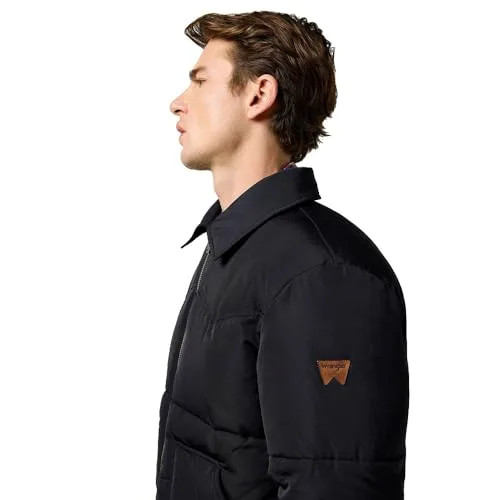 Wrangler ▫️ Casaco de homem - Corte regular - Casaco acolchoado - Preto 3