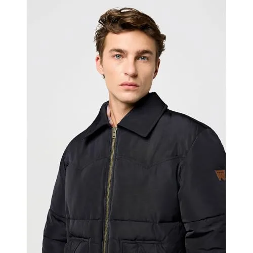 Wrangler ▫️ Casaco de homem - Corte regular - Casaco acolchoado - Preto 6