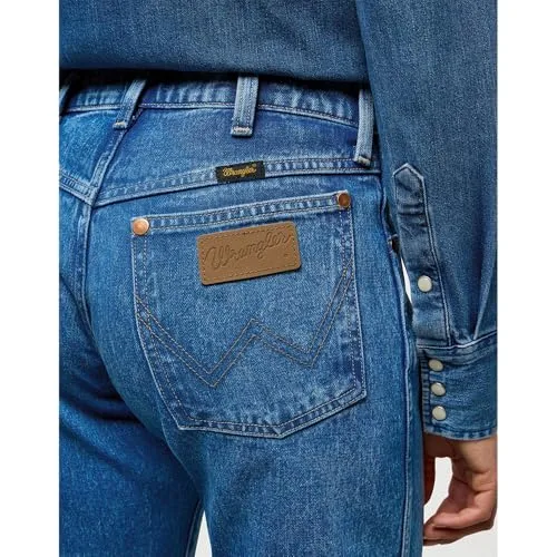 Wrangler ▫️ Calças de ganga para mulher - Corte reto - Calças de ganga cowboy de cintura baixa - Lasso Lagoon 3