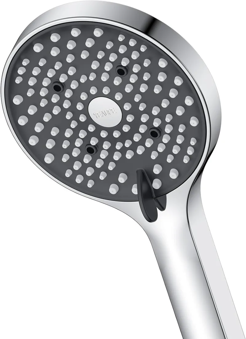 YEAUPE ▫️ Chuveiro de alta pressão com 6 modos, cabeça de duche anticalcário e poupança de água, chuveiro de mão extraível para casa de banho
