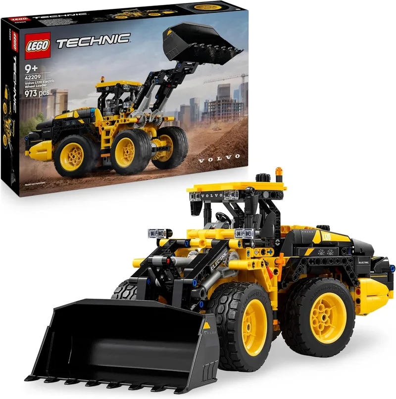 LEGO ▫️ Technic Volvo L120 Carregadora de Rodas Elétrica - Brinquedo de veículo de construção com direção articulada e pá móvel - Presente de aniversário para rapazes a partir dos 9 anos - 42209
