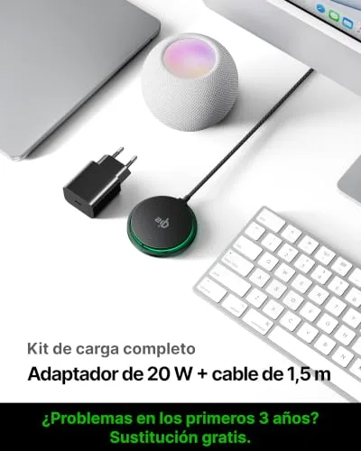 INIU ▫️ Carregador sem fios branco, base de carregamento rápido sem fios de 15 W com certificação Qi2, carregador sem fios para iPhone 16 Pro, 15, 14, 13, 12 Plus, com cabo USB-C e adaptador incluídos 6