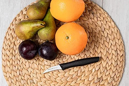 Arcos ▫️ Faca descascadora em aço inoxidável. Faca de cozinha profissional para cortar, descascar e limpar alimentos. Cabo ergonómico em polipropileno e lâmina de 60 mm. Série Nova. Cor preta. (Embalagem de 2) 5