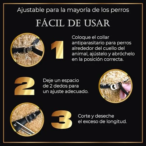 Life Innovation ▫️ Conjunto de 4 coleiras antiparasitárias para cães, 24 meses de proteção contra pulgas, carraças e mosquitos — 100% natural, impermeável, ajustável, para todos os tamanhos. 4
