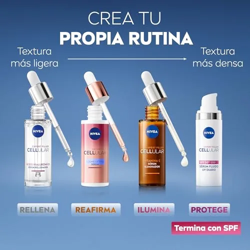 NIVEA ▫️ Cellular Expert Filler - Sérum Iluminador Facial - Com Vitamina C e E - Sérum Antioxidante - Potencia a luminosidade - Protege e hidrata - Pele radiante - Suaviza as linhas de expressão - 30 ml 4