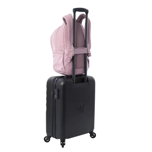 TOTTO ▫️ Mochila para computador portátil de 14 polegadas, modelo Steif Nara, capacidade de 20 L, compartimento para tablet de 10", bolso para garrafa, alça para mala, encosto ergonómico, alças em S, cor Keepsake Lilac 7