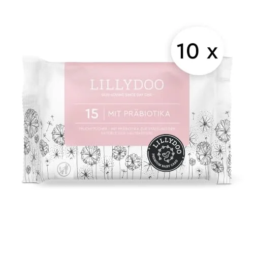 LILLYDOO ▫️ Toalhitas com prebióticos 150 unidades, suaves e sem perfume 2