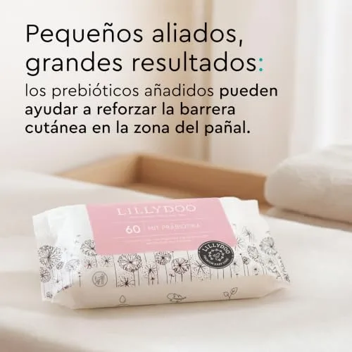 LILLYDOO ▫️ Toalhitas com prebióticos 150 unidades, suaves e sem perfume 5