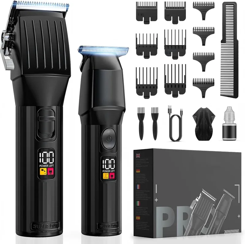 Solati ▫️ Máquina de cortar cabelo, Máquina de cortar cabelo para homem Máquina de cortar cabelo profissional Máquina de barbear para homem Conjunto de máquinas de cortar cabelo para homem Máquina de cortar cabelo para homem Aparador de barba para homem Máquina de barbear para homem Presentes para h