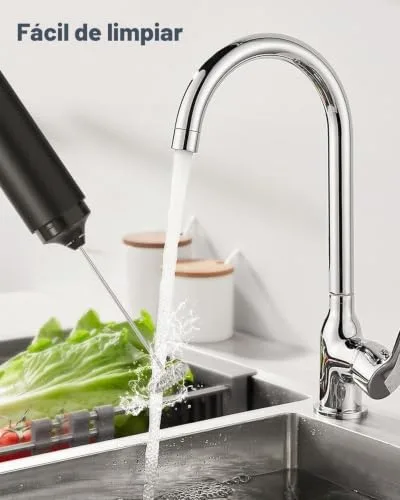 JIMYIU ▫️ Batedor de leite recarregável com tampa, máquina elétrica portátil para preparar café com leite, cappuccino, chocolate quente e café preto 6